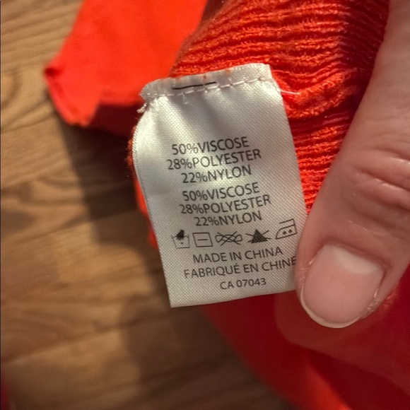 Kaily K Vibrant Orange Crew Neck Sweater Tee - Picture 7 of 10